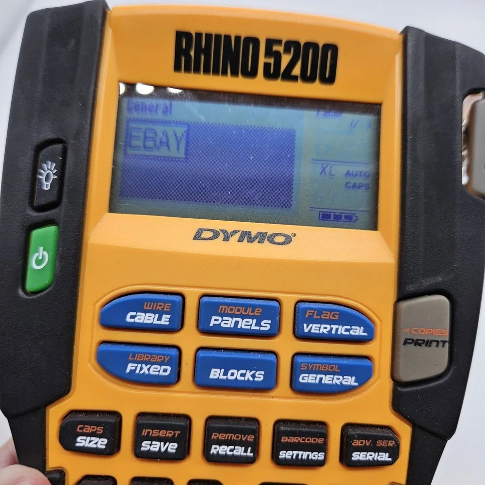 DYMO Rhino 5200 Industrial Label Maker ANSI/TIA-606-A Cable Heavy-Duty Labeling